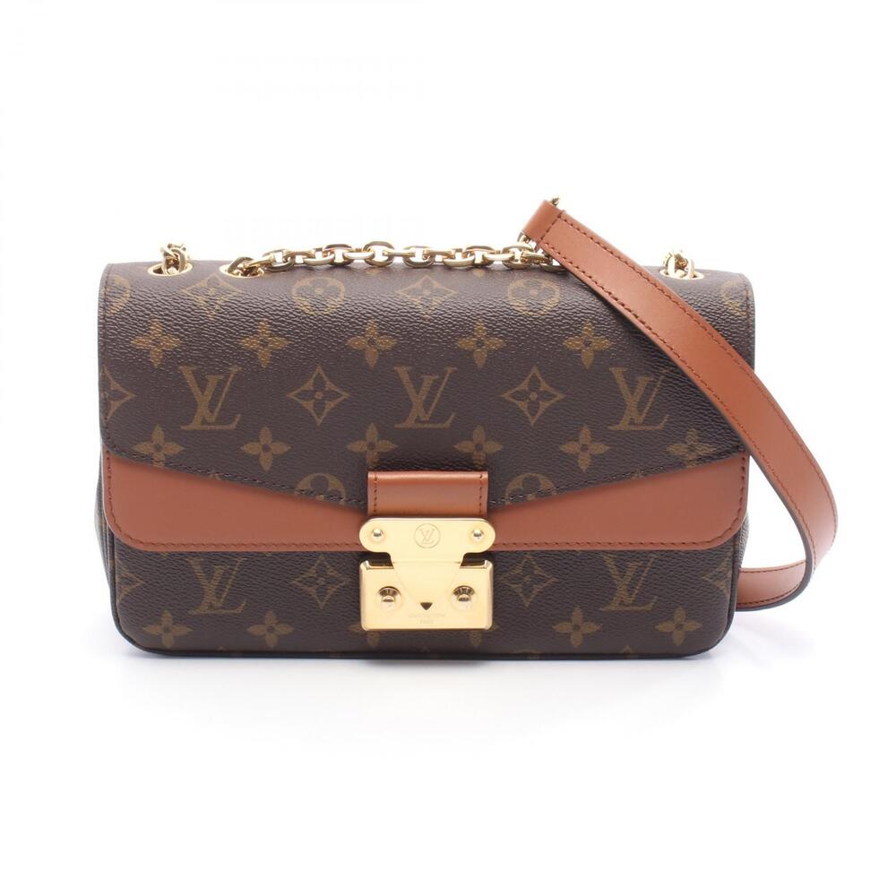 Louis Vuitton Marceau Monogram Caramel Tan Shoulder Bag Canvas Leather Brown
